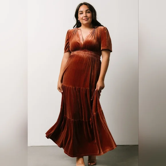 Baltic Born | NWOT Artemis Velvet Maxi Dress Size 1XL - Picture 4 of 11